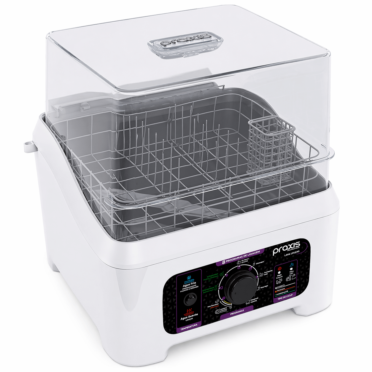 Lava Louças Praxis Portátil Automática - 7,5L / Branca - Imagem 2