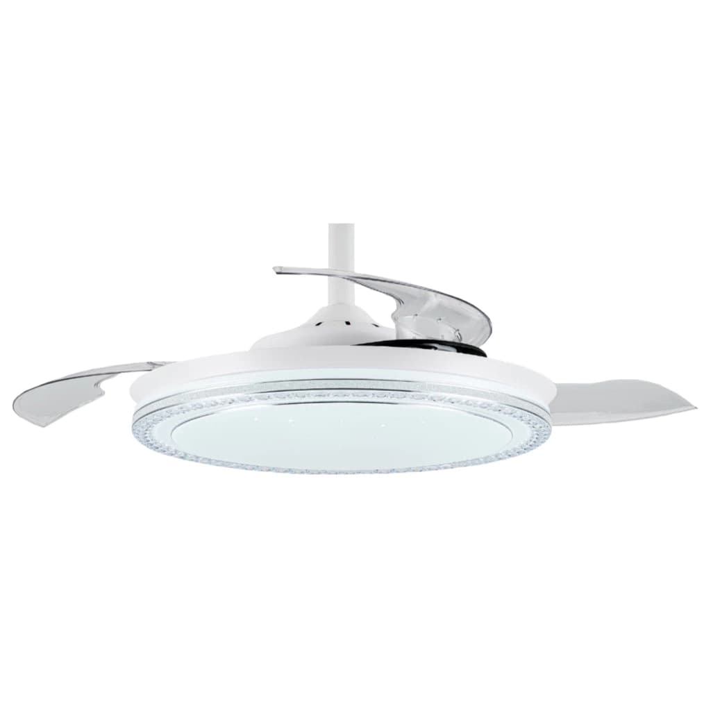 Ventilador de Teto Retrátil LED c/ Controle Remoto