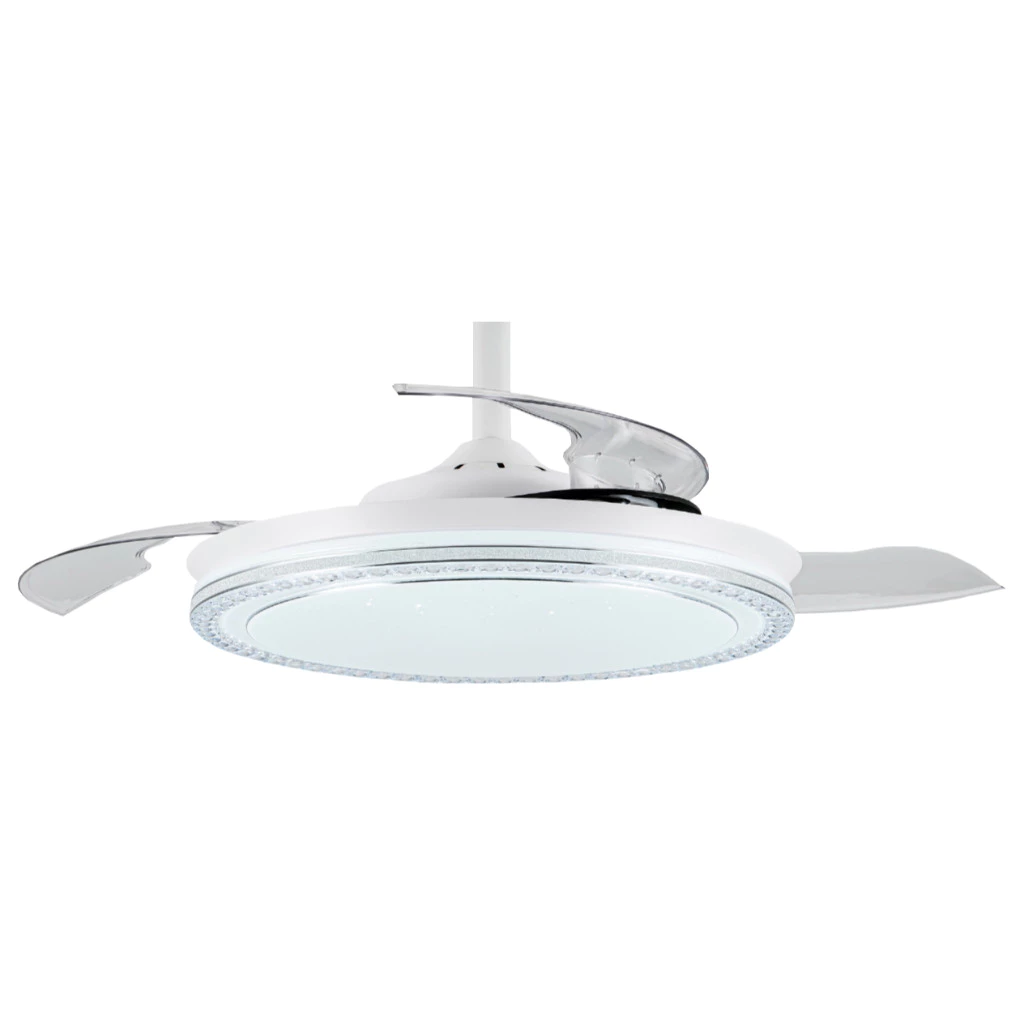 Ventilador de Teto Retrátil LED c/ Controle Remoto - Imagem 1