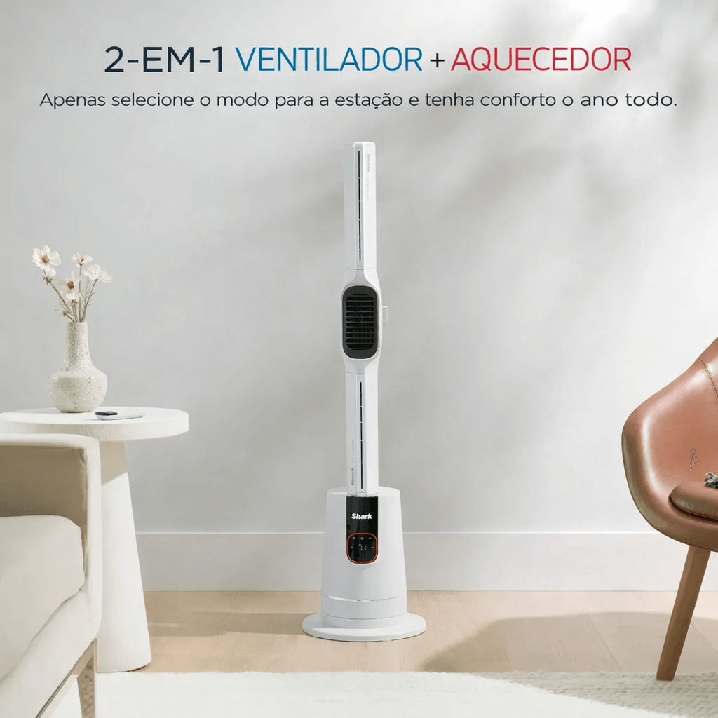 Ventilador de Torre TurboPro | Congela e Aquece - BRANCO - Imagem 2