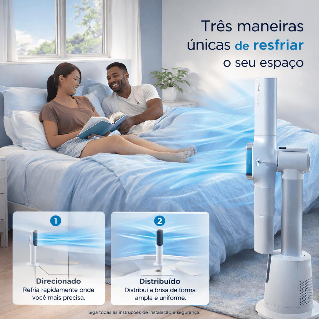 Ventilador de Torre TurboPro | Congela e Aquece - BRANCO - Imagem 4