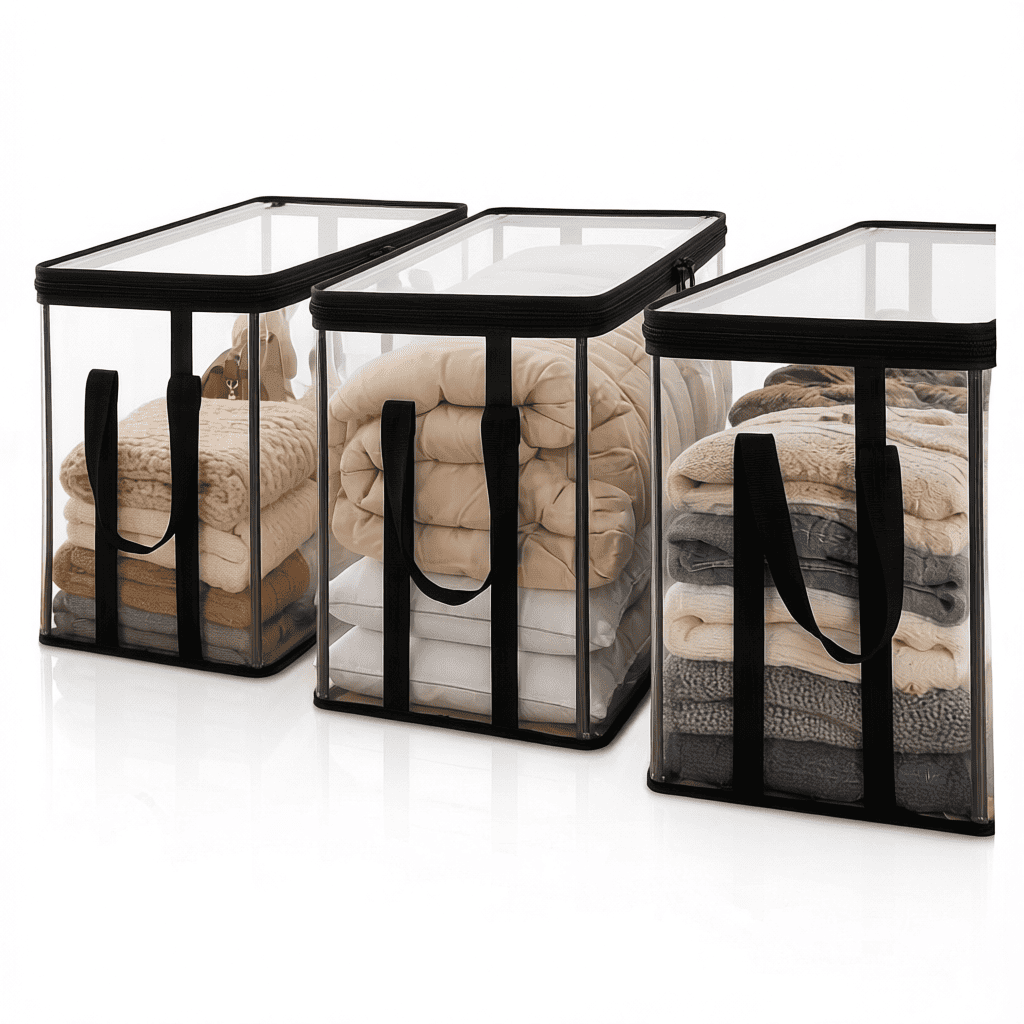 Kit Com 3 Organizadores Transparente Multiuso de 100L - Imagem 5